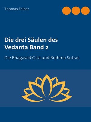 cover image of Die drei Säulen des Vedanta Band 2